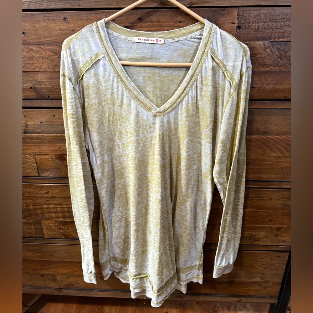 Oversized long sleeve shirt